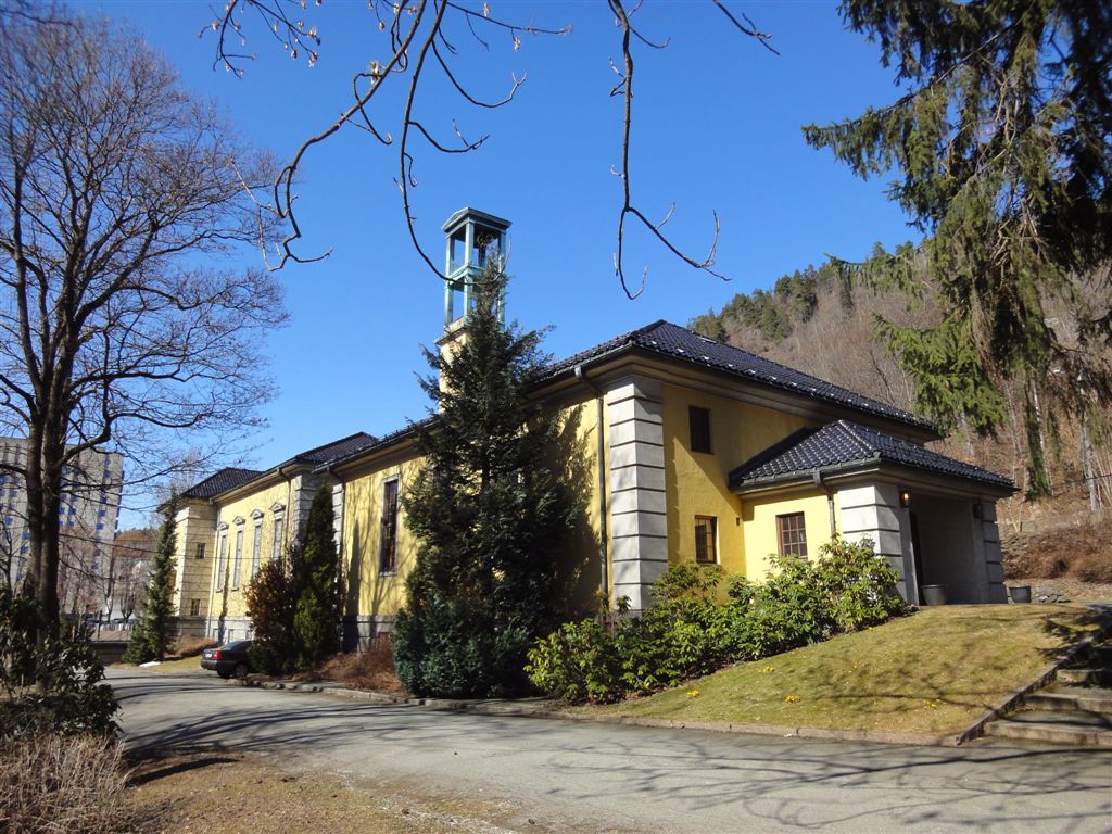 Drammen krematorium store kapell antall sitteplasser 190 